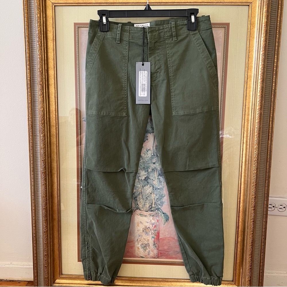NWT nili lotan cropped military pant camo green size 2 - Picture 6 of 10
